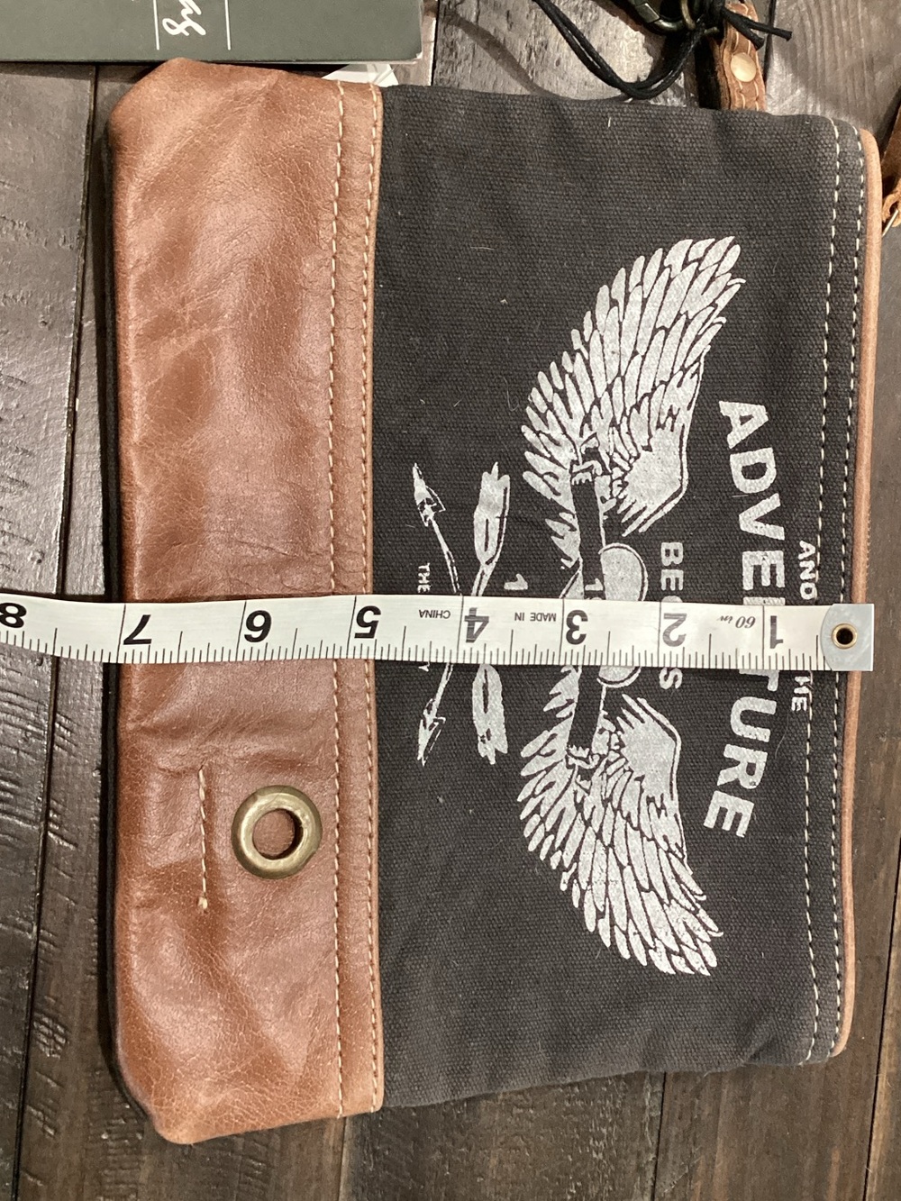 Myra Bag Black and Brown‎ Adventure Canvas Toiletry Pouch - Picture 3 of 4